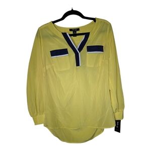 STYLE & CO Yellow Tunic Top - Size  Petite‎ Medium